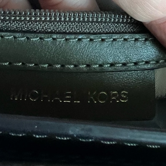 MICHAEL KORS Delfina Olive Green Saddlebag Crossbody. NWOT - Picture 9 of 10